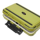 Caixa à prova de água para equipamento de pesca com abertura dupla 19 x 10 x 4,5 cm Organizador robusto para anzóis e iscos Caixa de armazenamento resistente para equipamento de pesca 2