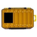Caixa compacta de plástico dupla face para utensílios de pesca 19,8 x 13,5 x 3,6 cm Organizador de anzóis, iscas e chumbadas Caixa 1