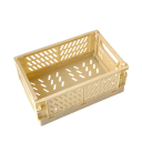 Caixa de armazenamento dobrável em plástico 25,3 x 16,5 x 10 cm Caixa prática e portátil com alças Organizador resistente para casa, escritório e viagens 7