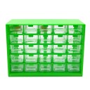 Caixa de armazenamento multifuncional para ferramentas Organizador de parafusos Caixa de plástico com gavetas 29,1 x 22,5 x 12,3 cm 3