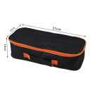 Caixa de armazenamento portátil para o porta-malas do carro 37 x 12 x 10 cm Organizador com fecho em z Polyester PVC Caixa de armazenamento prática Acessórios para automóveis 2