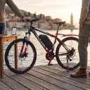 Caixa de bateria para bicicleta elétrica ChamRider Polly DP-7 Com fecho e chaves 36 V 70 células Tampa plástica Cor preta Para construção DIY 5