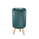 Caixa de lixo automática de 10 l com sensor Pés de madeira Lixeira sem toque 3 cores Cozinha Casa de banho Quarto Escritório 6