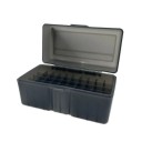 Caixa de plástico para munições com compartimentos capacidade 50 pcs 16,1x8,4x8,9 cm caixa de polipropileno para organização de munições 1
