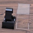 Caixa de plástico para relógios com tampa transparente cca 5,2 x 8,8 x 7,5 cm caixa de armazenamento e suporte para relógios e joias 4