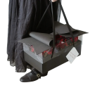 Caixa de presente de luxo com grande laço Tampa transparente Embalagem elegante de presentes Caixa para presentes Embalagem de casamento Decoração 35x21x16,5 cm 3