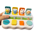 Caixa educativa saltitante 20 x 12 x 9 cm com animais Esconde-esconde para crianças Desenvolvimento da lógica e da motricidade Brinquedo interativo adequado como presente 6
