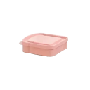 Caixa para sandes de fibras de bambu 13×12,3×3,7 cm Caixa de lanche em forma de sandes com tampa Recipiente de almoço ecológico portátil 2