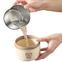 Caixa térmica para almoço 600 ml 11,5×9 cm Recipiente isolado em aço inoxidável com tampa Design de ursinho À prova de fugas Caixa infantil 4