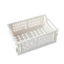 Caja de almacenamiento plegable de plástico 25,3 x 16,5 x 10 cm Caja portátil práctica con asas Organizador resistente para el hogar 2