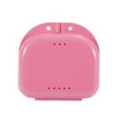 Caja de almacenamiento portátil para dientes postizos Caja ortodóntica Estuche para prótesis dentales 8 x 8,5 x 2,7 cm 4