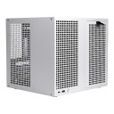 Caja de ordenador NAS 30 x 27 x 27 cm con 8 posiciones para discos de 3,5" hot-swap y backplane SATA para placa base MATX y ITX y fuente ATX 2