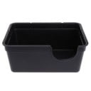 Caja para reptiles de terrario Refugio de plástico negro con entrada semicircular y esquinas redondeadas Medidas 13,8 x 9,5 x 6 cm Para un descanso 3