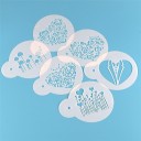 Cake Decorating Stencils 6 pcs 3