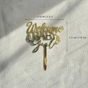 Cake Topper with the Inscription Welcome Baby with Butterflies Decoration for a Girl 8.9 x 7.2 cm 2