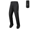 Calças de chuva unisex para motocicleta com proteção impermeável, cintura elástica e capas para botas 1