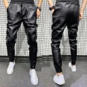 Calças de couro para homem F1438 4