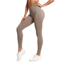 Calças de desporto femininas para ioga com cintura alta Leggings elásticas e confortáveis para fitness na ginásio Calças elásticas para exercício e ioga 4