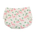 Calças de fralda para crianças com flamingos 2
