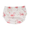 Calças de fralda para crianças com flamingos 3