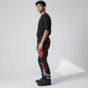 Calças de moto em têxtil com forro acolchoado removível e painéis de ventilação em malha Polyester e algodão Roupa para moto 7
