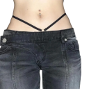 Calças de mulher pretas com pernas largas e bolsos 100% Algodão Calças confortáveis à boca de sino Estilo moderno e elegante para uso diário 4