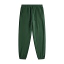 Calças de treino unisex de cor sólida com cintura elástica e cordões ajustáveis, complementadas com bolsos laterais e punhos 5