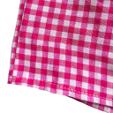 Calças de Verão para Senhora de Corte Largo xadrez com Cintura Elástica em Poliéster de Cor Sólida Roupas Casuais Confortáveis 4