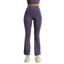 Calças de yoga femininas com cintura alta Leggings alargadas para exercício e lazer Calças desportivas elásticas e confortáveis para mulheres 4
