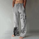 Calças masculinas com pássaros A3123 2