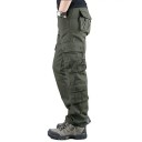 Calças táticas para homem com várias pockets Calças de exterior Calças de trabalho resistentes Estilo militar Caminhadas Camping Lazer 6