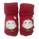 Calcetines antideslizantes navideños infantiles con Papá Noel 3