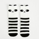 Calcetines blancos y negros de niña 7