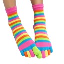 Calcetines con puntera a rayas 1