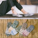 Calcetines cortos de hombre con rayas y estrellas 1