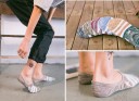 Calcetines cortos de hombre con rayas y estrellas 4