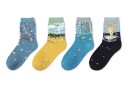 Calcetines de algodón para mujer con bordado 1