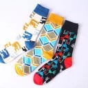 Calcetines de color para hombres Algodón spandex 6
