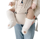 Calcetines de invierno unisex para niños Calcetines cálidos con forro de peluche Color blanco con motivo de oso de peluche Poliéster Calcetines suaves 1