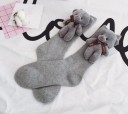 Calcetines de lana para mujer con osito de peluche en 3D 8