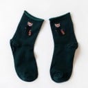 Calcetines de mujer con animales de algodón 5