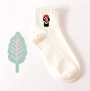Calcetines de mujer con bordado 18