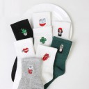 Calcetines de mujer con bordado 1