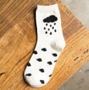 Calcetines de mujer con imágenes de algodón 4