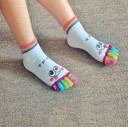 Calcetines de mujer con puntera y ojos 8
