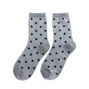 Calcetines de mujer con purpurina y lunares 6