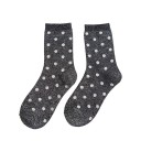 Calcetines de mujer con purpurina y lunares 5
