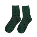 Calcetines de mujer con purpurina y lunares 8