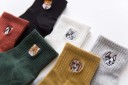 Calcetines de mujer de color liso 14