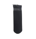 Calcetines de nailon para mujer con volantes gris oscuro